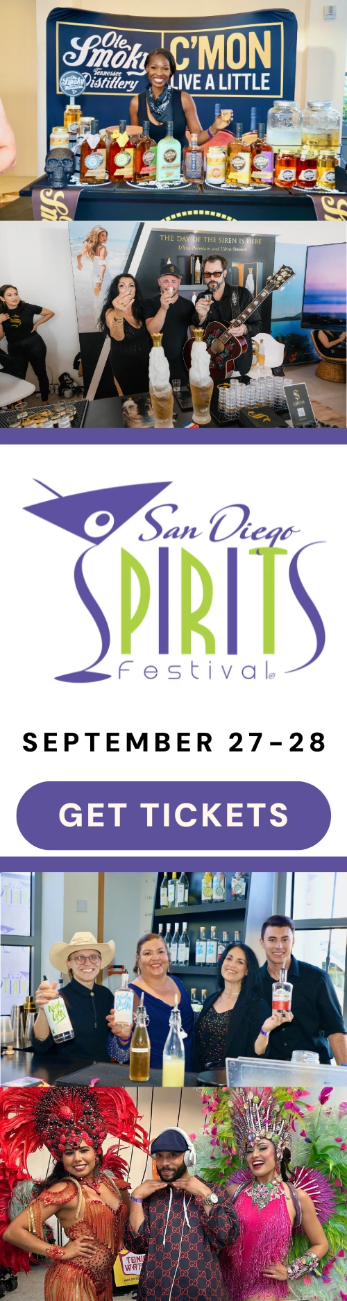 San Diego Spirits Festival September 27-28 Get Tickets